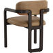 Madrone Brown / Ludlow Sesame Leather Dining Armchair